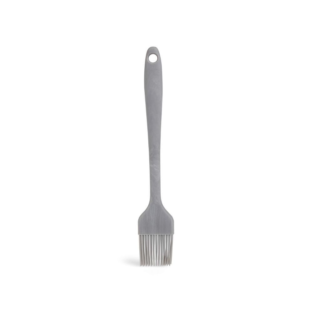 Clazkit YH635M Silicone Pastry Oil Basting Heat Resistant Non-Sticky Grilling for Baking Barbecue Brush Stainless Steel Handle Inside,21cm, Marble