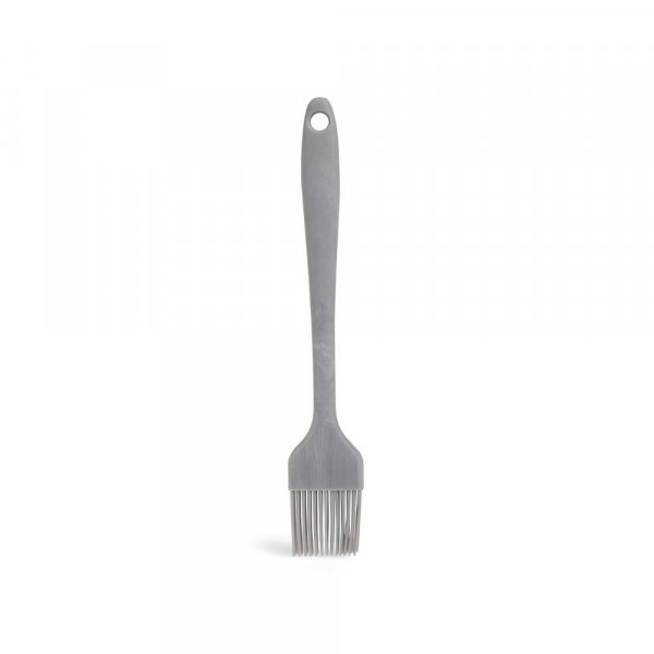 Clazkit YH635M Silicone Pastry Oil Basting Heat Resistant Non-Sticky Grilling for Baking Barbecue Brush Stainless Steel Handle Inside,21cm, Marble