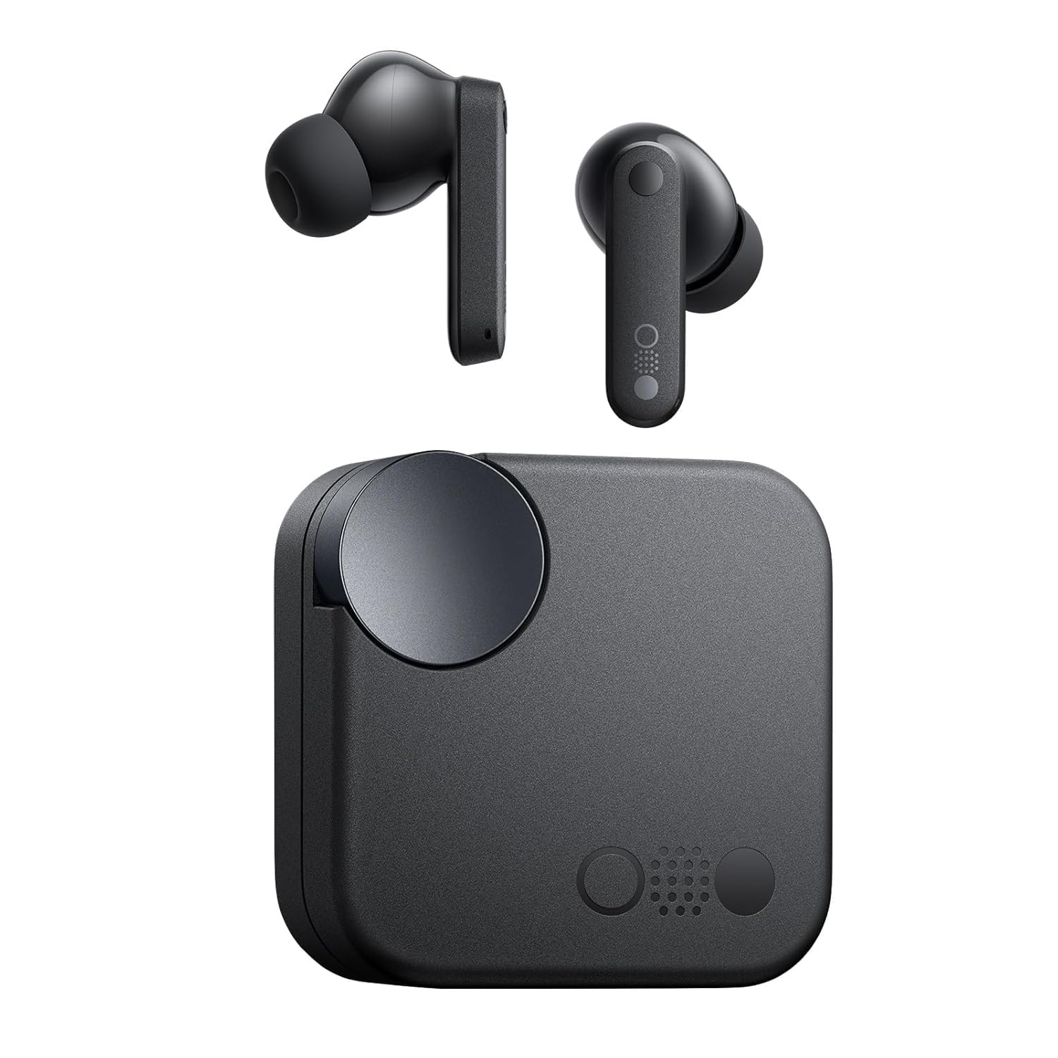 CMF Buds with 45 dB ANC Ultra Bass Technology  Upto 60 Hours of Battery Life Bluetooth HeadsetWater ResistantUSB-C Charging Case13mm Drivers4HD MicsEasy Use for iPhoneApple Compatible Black
