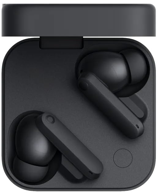 CMF Buds with 45 dB ANC Ultra Bass Technology  Upto 60 Hours of Battery Life Bluetooth HeadsetWater ResistantUSB-C Charging Case13mm Drivers4HD MicsEasy Use for iPhoneApple Compatible Black