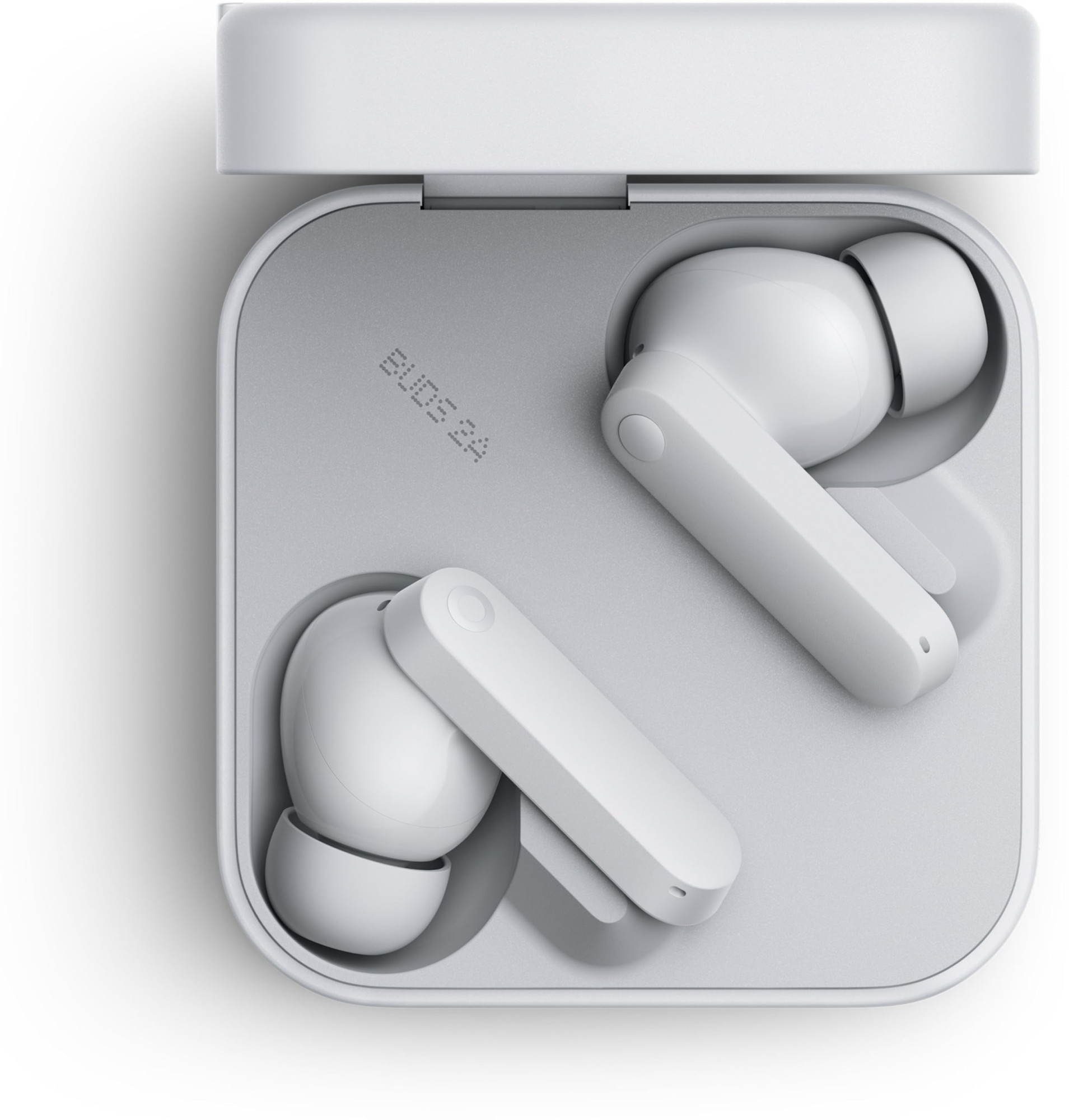 CMF BY NOTHING Buds 2a Light Grey  42 dB ANC  124mm Dirac-Tuned Drivers  Ultra Bass  355 Hrs Playback  Bluetooth 54  Fast Charging  IPX4 TWS Earbuds with Mic