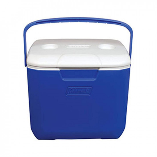 Coleman 30 QT Excursion Ice Box (28.4 Liter) with Storage Capacity - 51 Cans and Ice Retention - 2 Day/BPA Free Material (Blue)