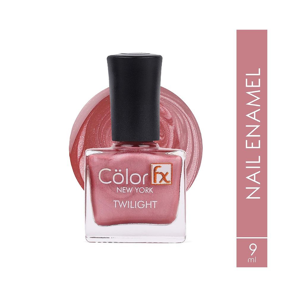 Color Fx Mettalic Matt, Nail Enamel, Pink Gel Like Finish, Non-Toxic, Non Yellowing, Long Lasting-9ml.