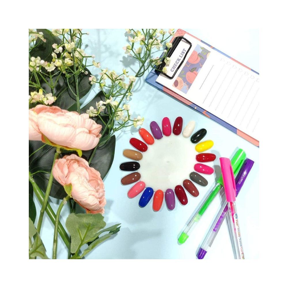 Color Fx Premium Non-Toxic Nail Polish with Glossy Finish in Coral Peach