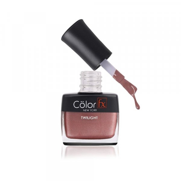 Color Fx Premium Non-Toxic Nail Polish with Metallic Finish in Nude