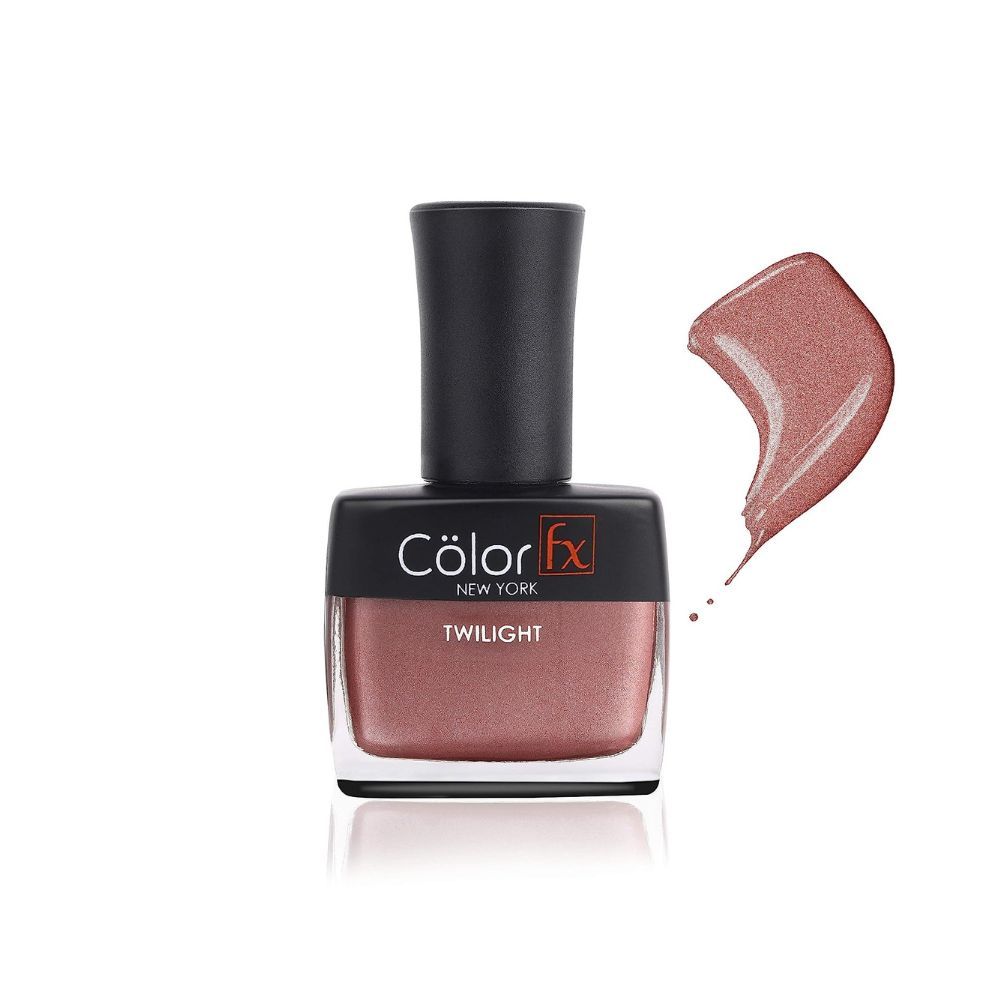 Color Fx Premium Non-Toxic Nail Polish with Metallic Finish in Nude