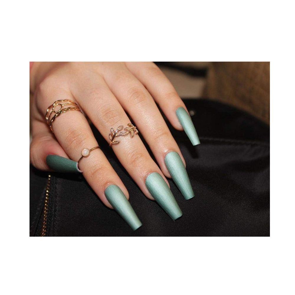 Color Fx Premium Non-Toxic Nail Polish with Metallic Finish in Tealâ¦