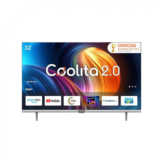 Coocaa 80 cm (32 inches) Frameless Series HD Ready Smart IPS LED TV 32S3U Pro (Black)