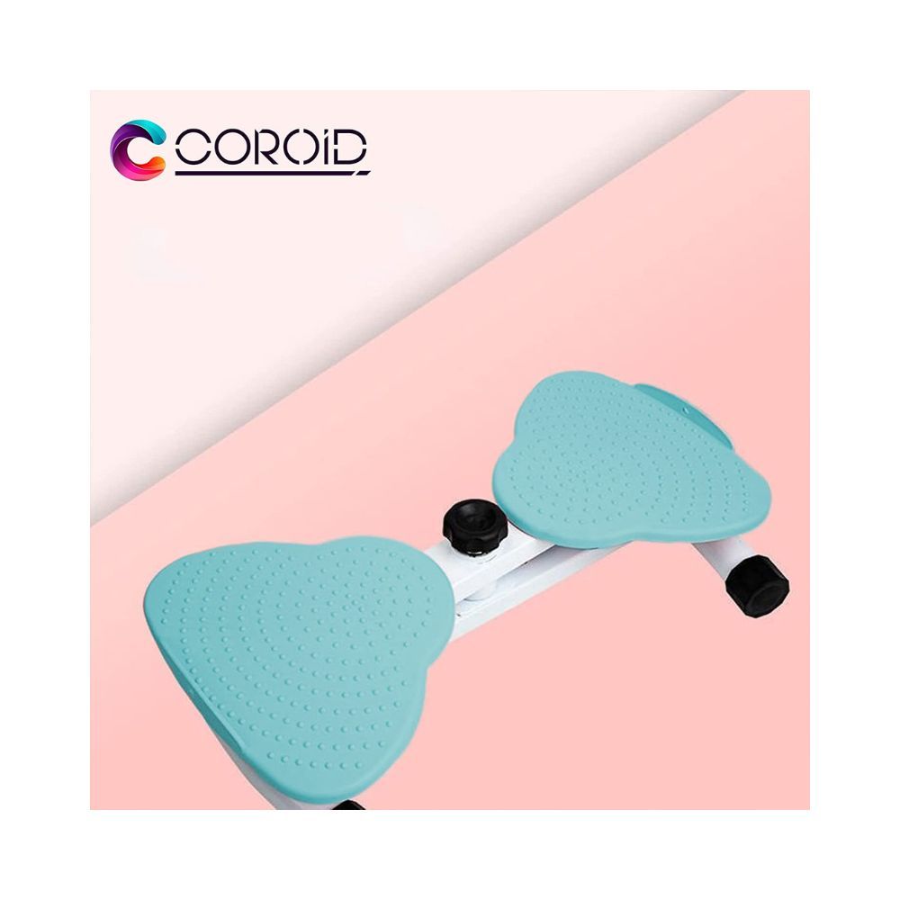 Coroid Fit Pro Elliptical Twister Stair Stepper Exercise Machine with Resistance Band