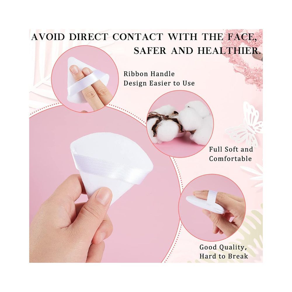 COSLUXE 10 Pieces 6 - Soft Face Triangle Makeup Puff, 4