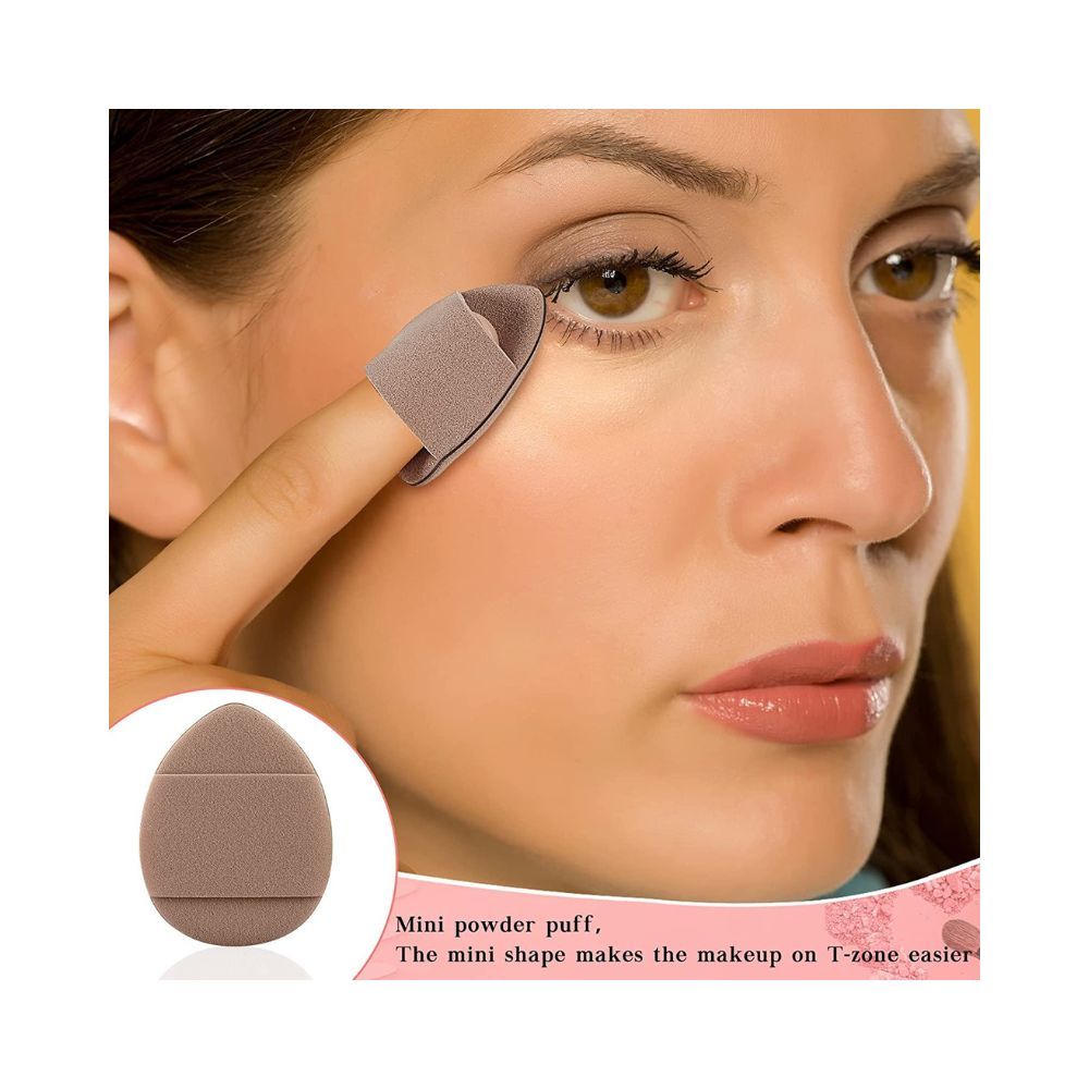 COSLUXE 10 Pieces 6 - Soft Face Triangle Makeup Puff, 4
