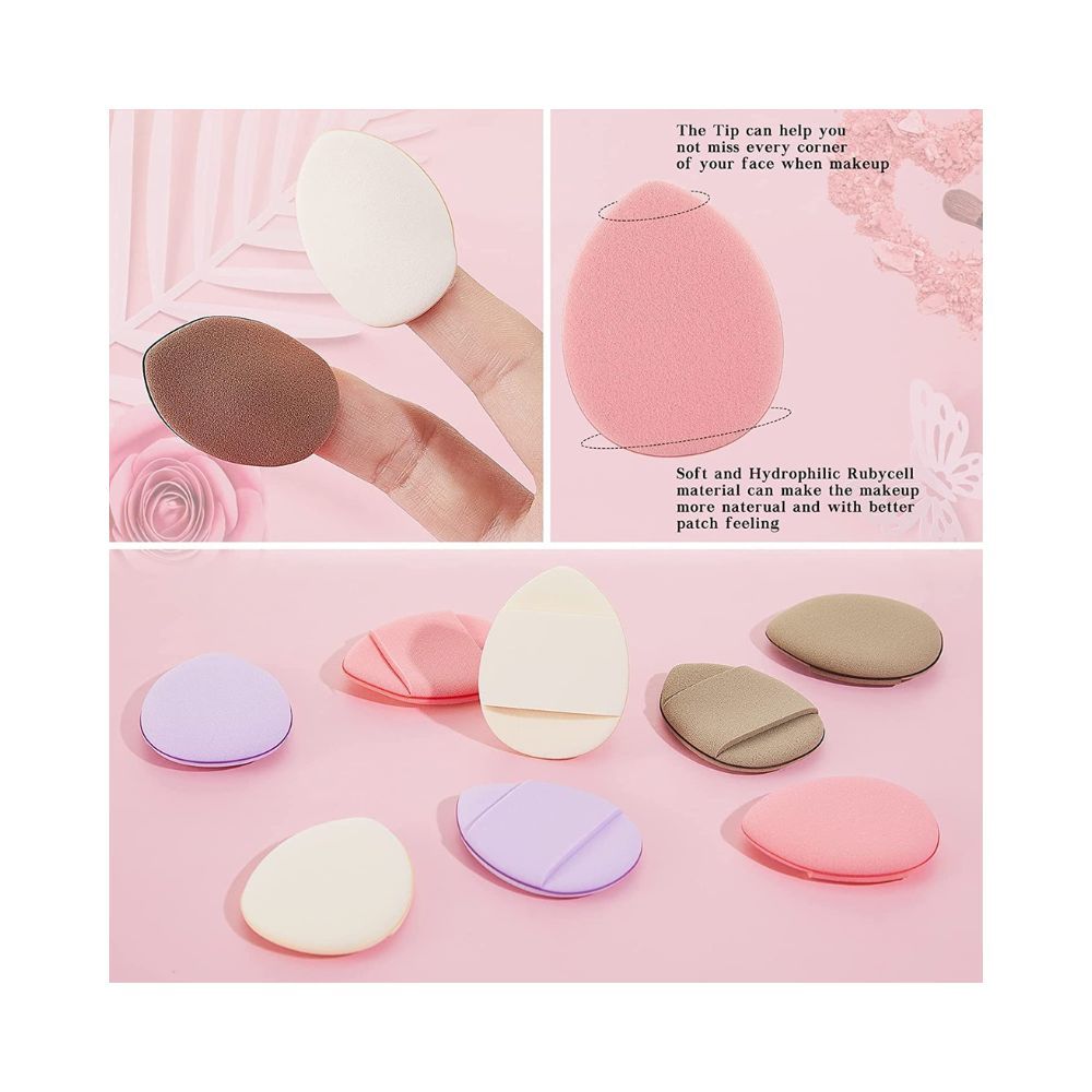 COSLUXE 10 Pieces 6 - Soft Face Triangle Makeup Puff, 4