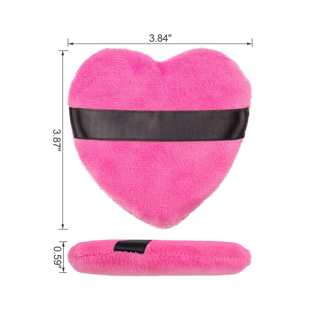 COSLUXE Makeup Blendiful Puffs,Large Face Powder Puffs Cotton Velour Tear Drop Shape and Love Shape Puff