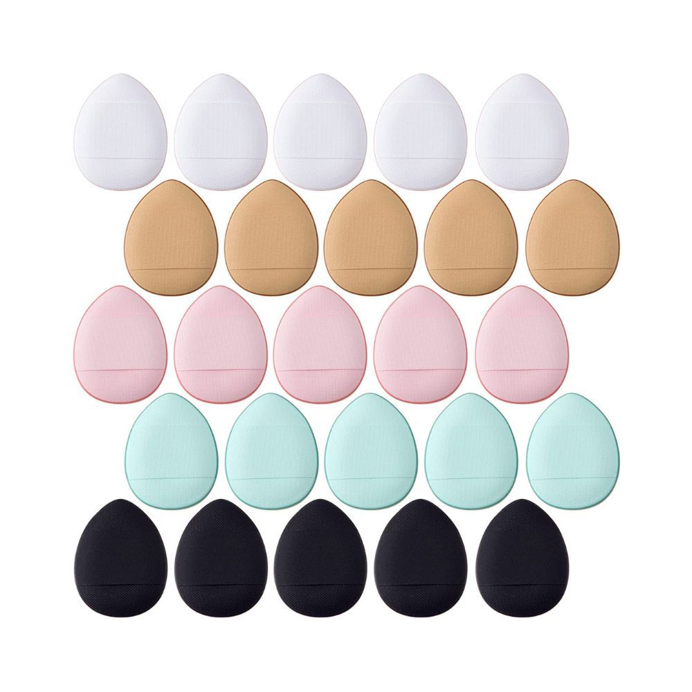 COSLUXE Mini Finger Powder Puff 10 pcs Finger Makeup finger beauty blender Sponges, Mini Soft Cosmetic Finger Puff