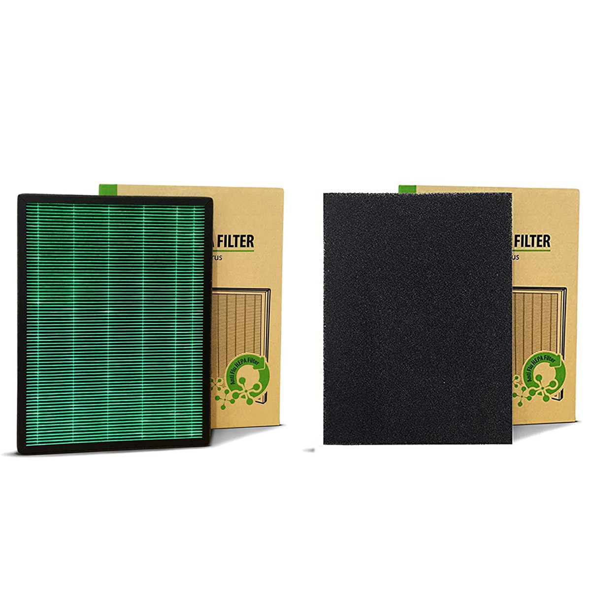 Coway Filter Air Purifier, Longest Filter Life 8500 Hrs, Green True Hepa Filter, Traps 99.99% Virus & Pm 0.1 Particles (Filter Set (Sleek Pro | Ap-1009Ch))