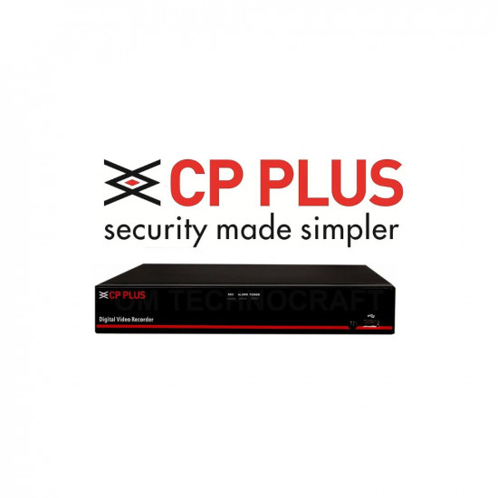 CP Plus Astra HD 8 Channel DVR with 2.4 MP 1 Dome & 4 Bullet Cameras + 2 TB Surveillance HDD + (3+1) Cable 90 Mtr + 8 CH Power Supply + BNC & DC Full Combo Kit