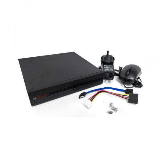 CP PLUS Full HD 8 Channel DVR with 2 4 MP 4 Dome 4 Bullet Cameras 2 TB HDD 3 1 Cable roll 8 CH Power Supply BNC DC Full Combo Kit