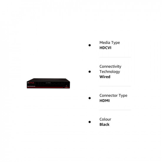 CP PLUS Wired (1080P) 8 Channel HD DVR - Black