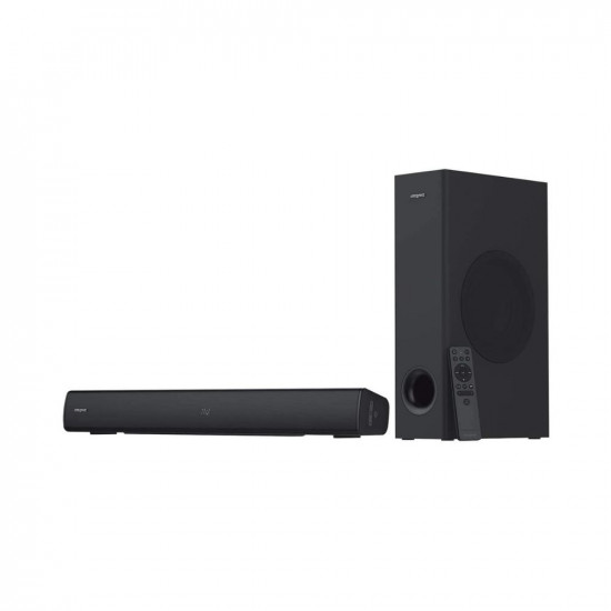 Creative Stage V2 2.1 Channel 160W Soundbar with Subwoofer, Clear Dialog and Surround by Sound Blaster, Bluetooth 5.0, TV ARC, Optical, and USB Audio,Adjustable Bass and Treble, for TV