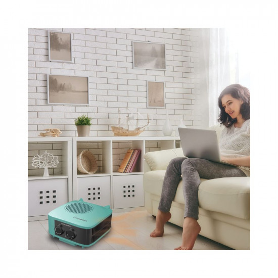 Crompton Insta Comfort Heater 2000 Watts Heat Convector with Adjustable Thermostats Hybrid Cyan Standard