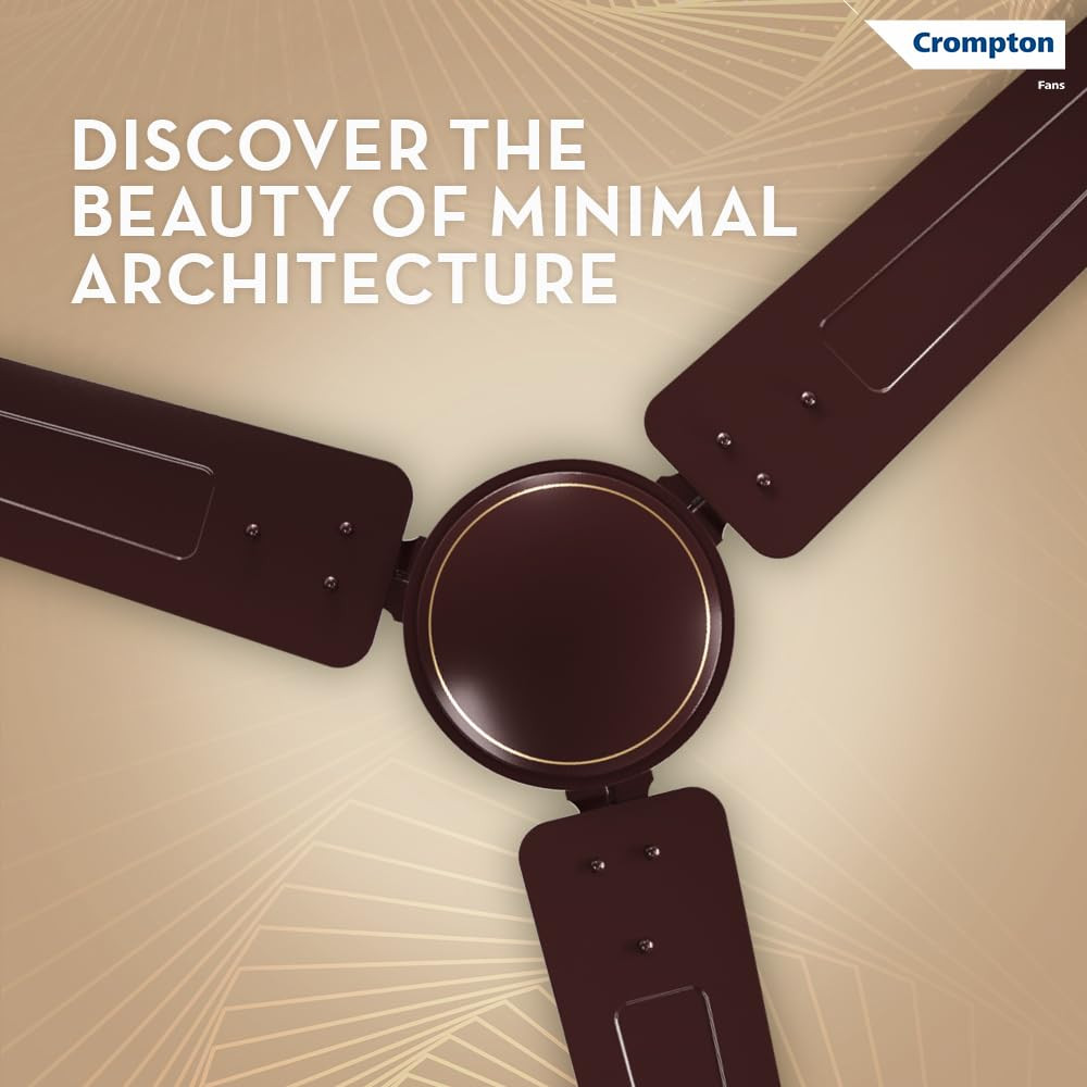 Crompton Surebreeze Sea Sapphira 1200 mm Ceiling Fan for Home 2026 Model BEE Star Rated Energy Efficient Superior Air Delivery High Speed 2 Year Brand Warranty Lustre Brown
