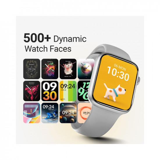 CrossBeats Ignite S5 Advanced AI ENC BT Calling Smartwatch, 1.96” Super AMOLED Anti-Glare Screen, Always on Display