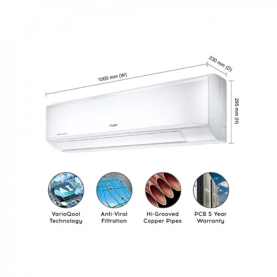 Cruise 2 Ton 3 Star Inverter Split AC with 7-Stage Air Filtration (100% Copper, Convertible 4-in-1, PM 2.5 Filter