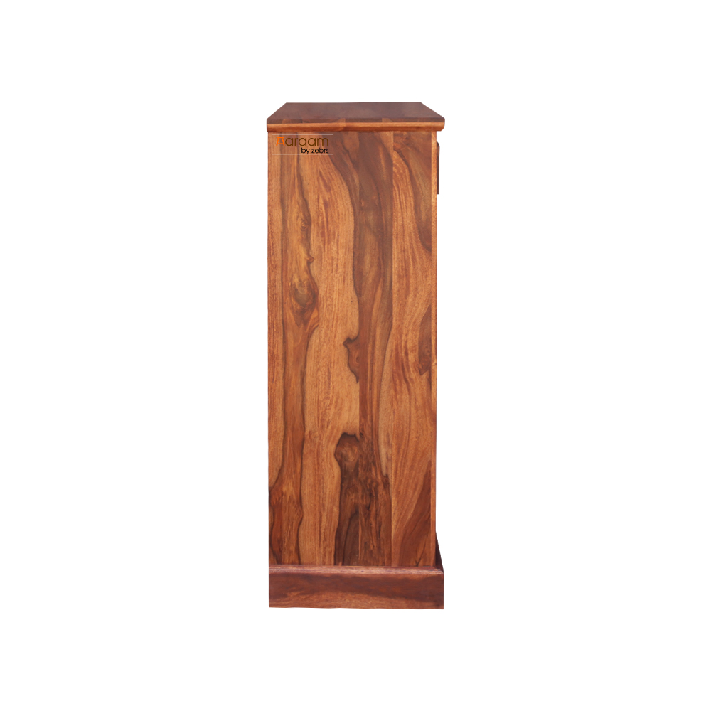 Aaram By Zebrs Solid Wood Shoe Rack  (Brown, 4 Shelves, Pre-assembled)