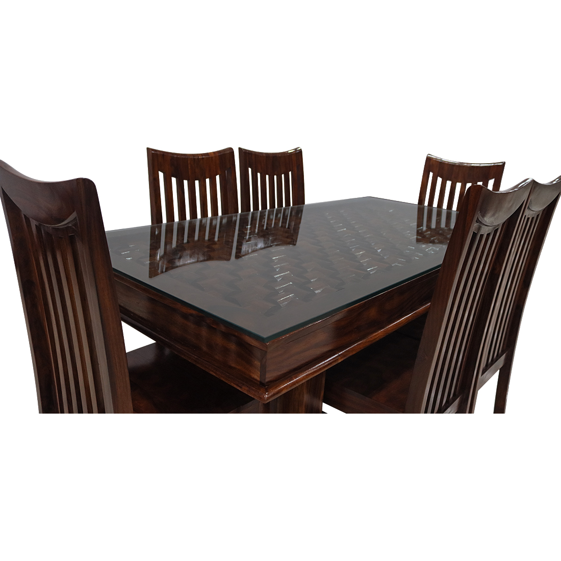 Aaram By Zebrs Brown Designer Dining Table Set