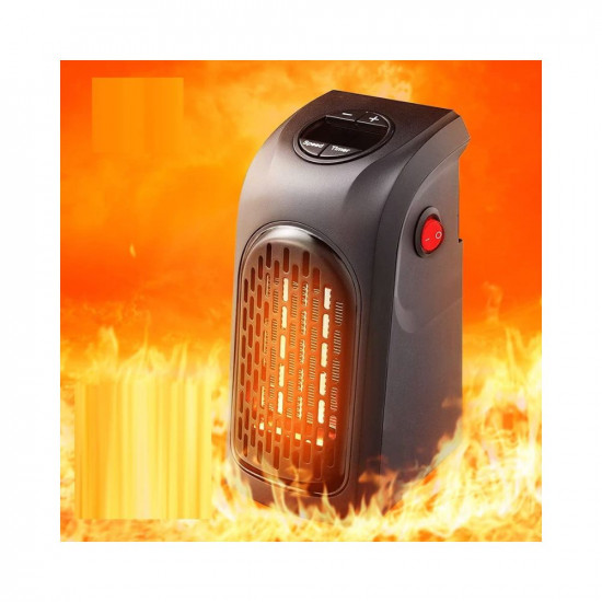 DAYBETTER Electric Handy Room Heater with Button Controls 400 Watt Fan Room Heater Black TAR-E1-01