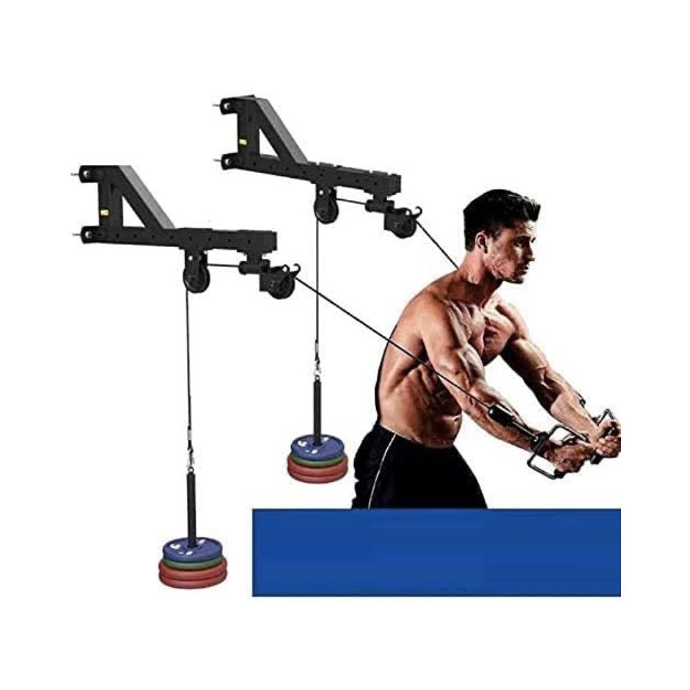 Deals Unlimited Heavy dutyForearm Wrist Trainer, Tricep Workout Machine Wall-Mounted Cable