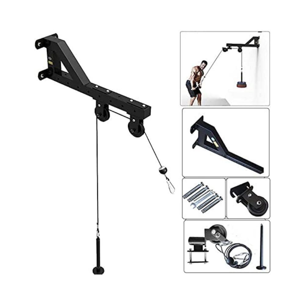 Deals Unlimited Heavy dutyForearm Wrist Trainer, Tricep Workout Machine Wall-Mounted Cable