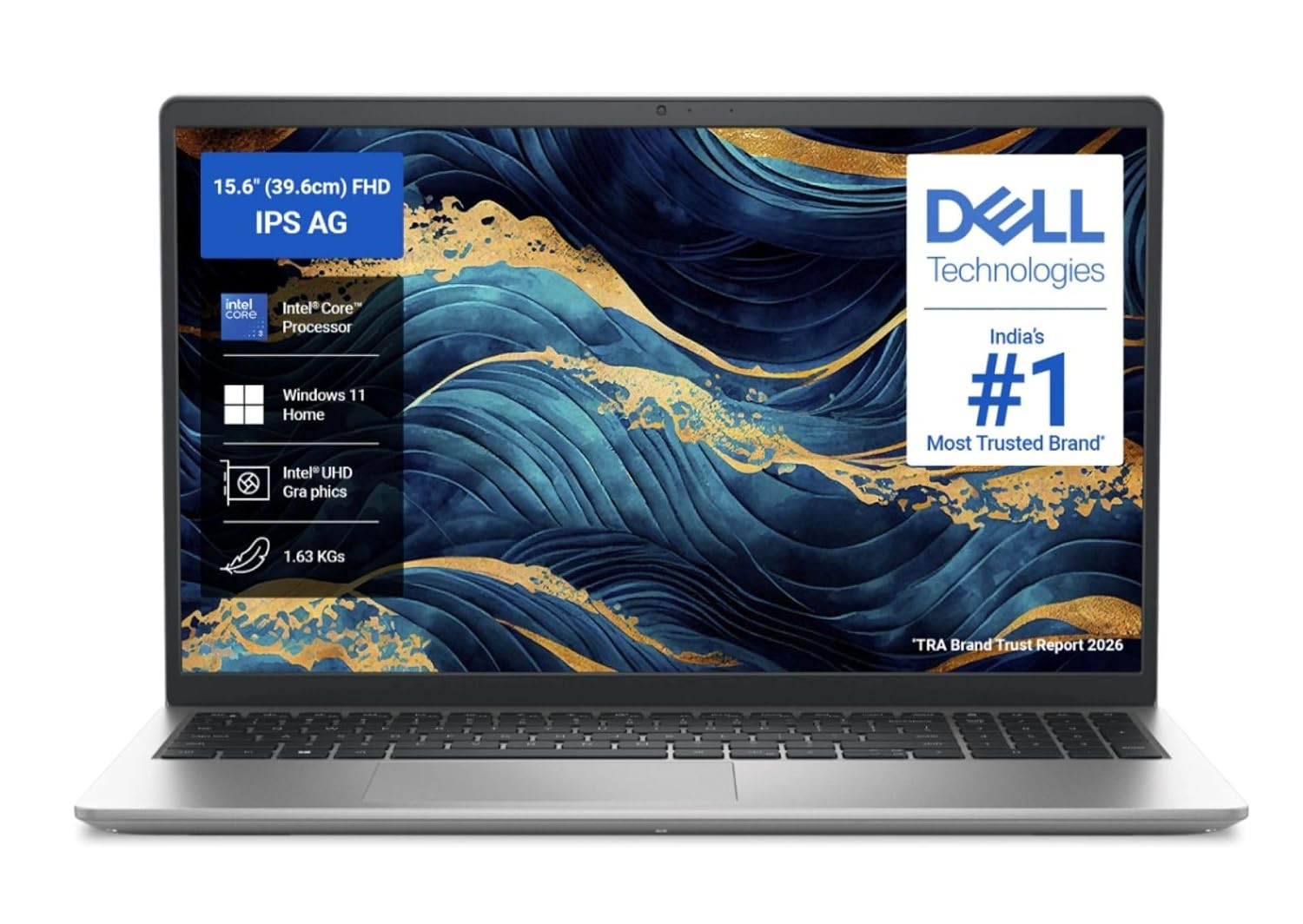 Dell 15 Previously Inspiron 13th Gen Intel Core i5-1334U Processor 156 FHD 120Hz IPS Anti-Glare Display 8GB DDR5 RAM 512GB SSD Win 11  Office HS 2024 Silver 163 Kg Thin  Light Laptop - Image 1