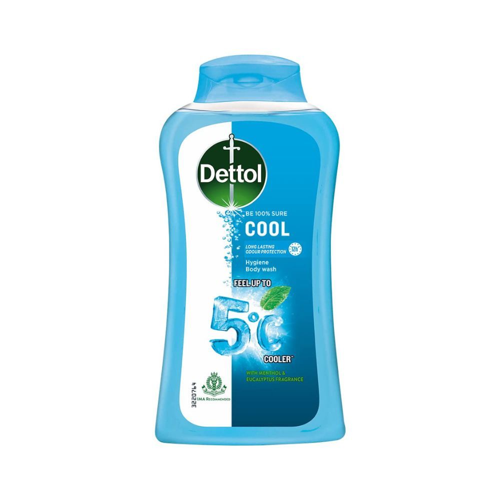 Dettol Body Wash and Shower Gel for Women and Men, Cool - 250ml