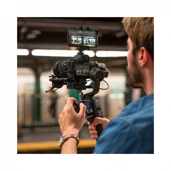 DJI RSC – Lightweight and Compact, Superior Stabilization, 3-Axis Gimbal Stabilizer for Mirrorless Cameras, Nikon, Sony, Panasonic, Canon, 360 Degree Movement, 2kg Tested Payload, Axis Locks, Black