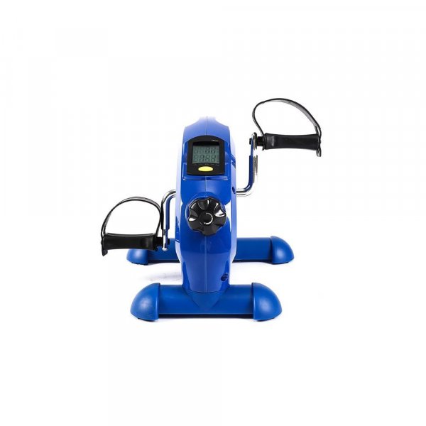 Dolphy Portable Under Desk Mini Pedal Bike Exerciser Foot Cycle Arm and Leg Machine with LCD Screen Displays (Blue)