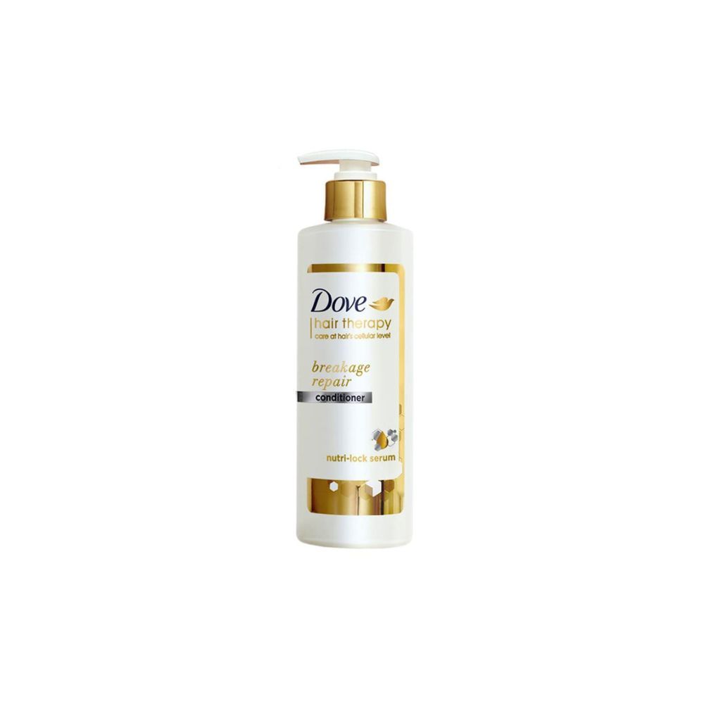 Dove Hair Therapy Breakage Repair Conditioner, No Parabens & Dyes for Thicker Looking Hair, 380 ml