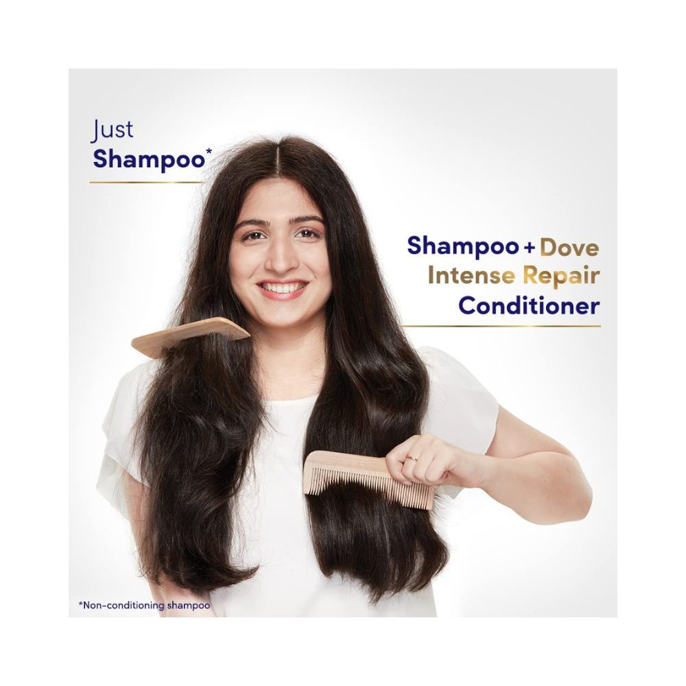 Dove Intense Repair Conditioner 175 ml, With Keratin Actives to Smoothen Dry and Frizzy Hair