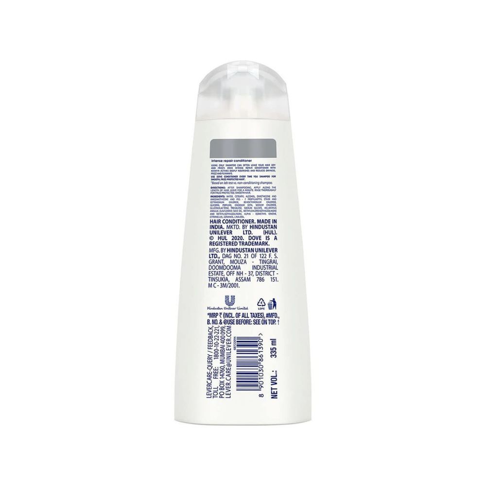 Dove Intense Repair Hair Conditioner , With Keratin Actives to Smoothen Dry and Frizzy Hair