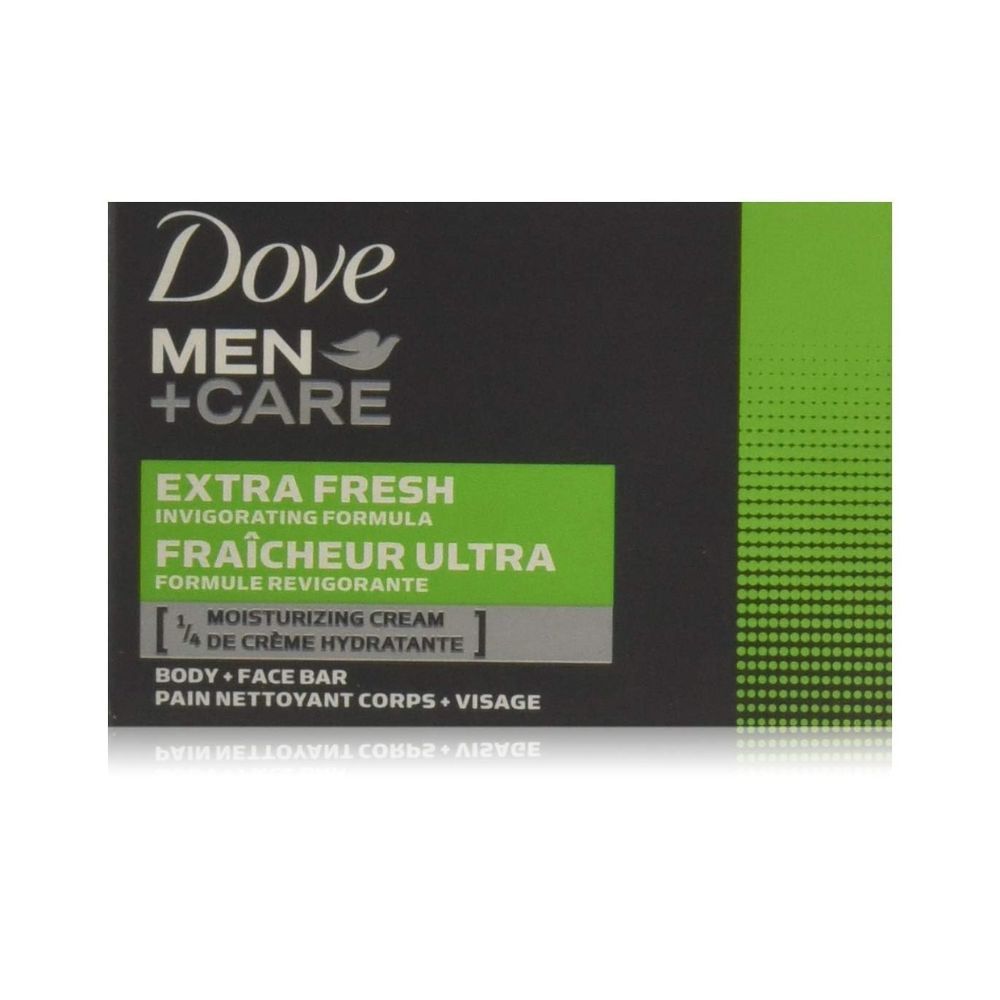 Dove Men + Care Body & Face Bar, Extra Fresh 4 ea (Pack of 2)