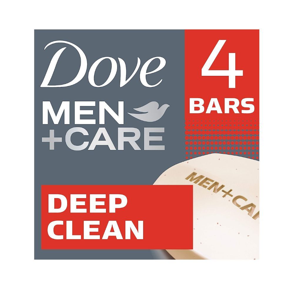 Dove Men + Care Body And Face Bar, Deep Clean, 4 Bar