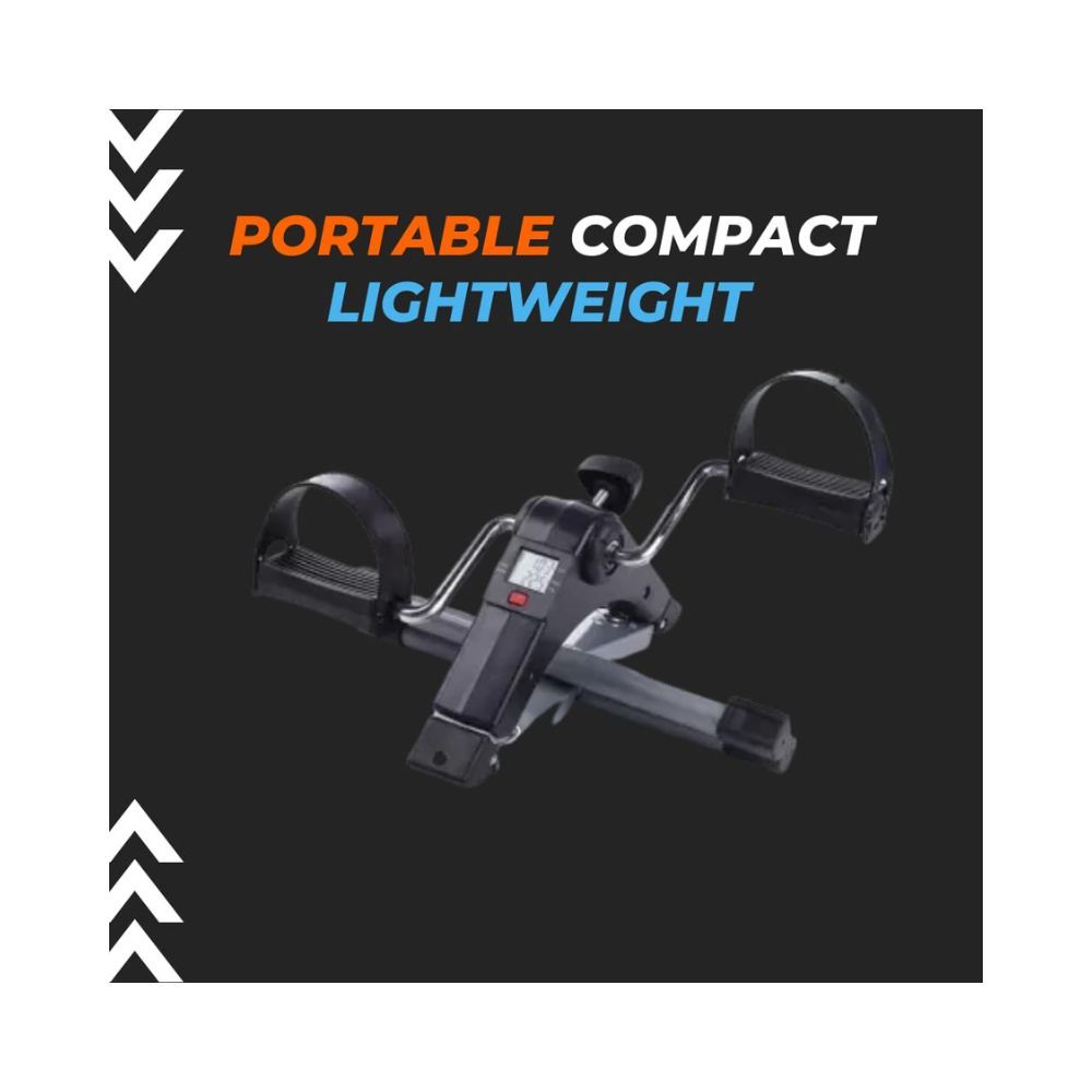 Dr. Care Mini Cycle Pedal Exerciser with Adjustable Resistance and Digital Display - Suitable for Light Exercise of Legs & Arms
