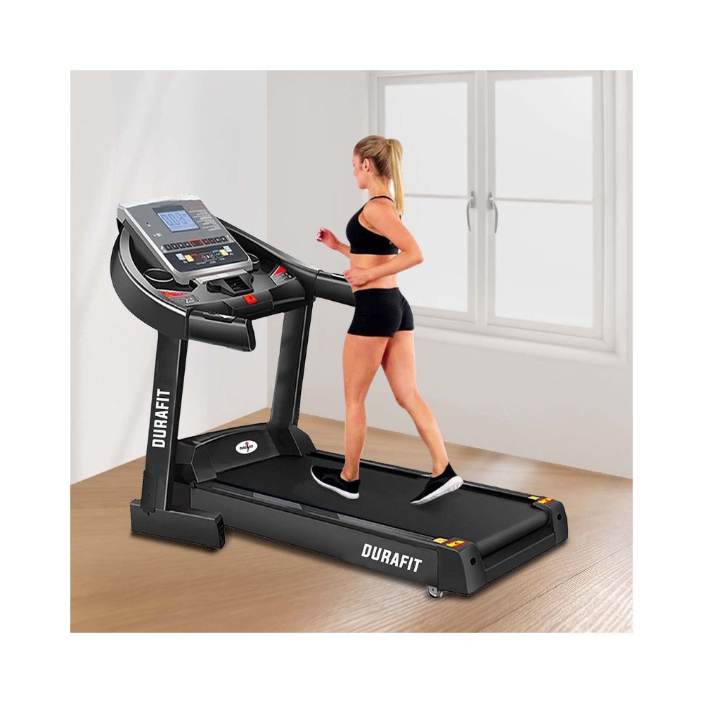 Durafit - Sturdy, Stable and Strong Panther | 5.5 HP Peak DC Motorized Treadmill