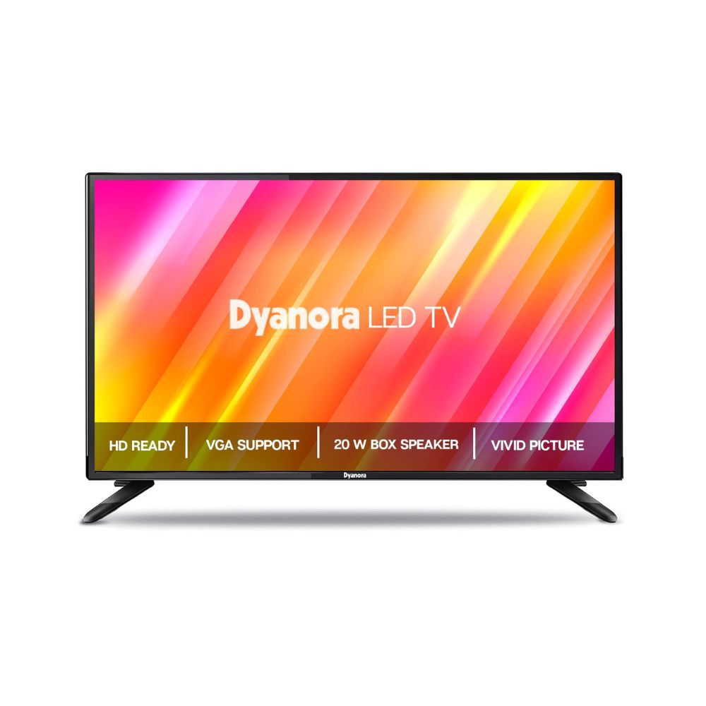 Dyanora 80 cm (32 inches) HD Ready LED TV with Noise Reduction, Cinema Zoom, Powerful Audio Box Speakers (Black) (DY-LD32H0N)