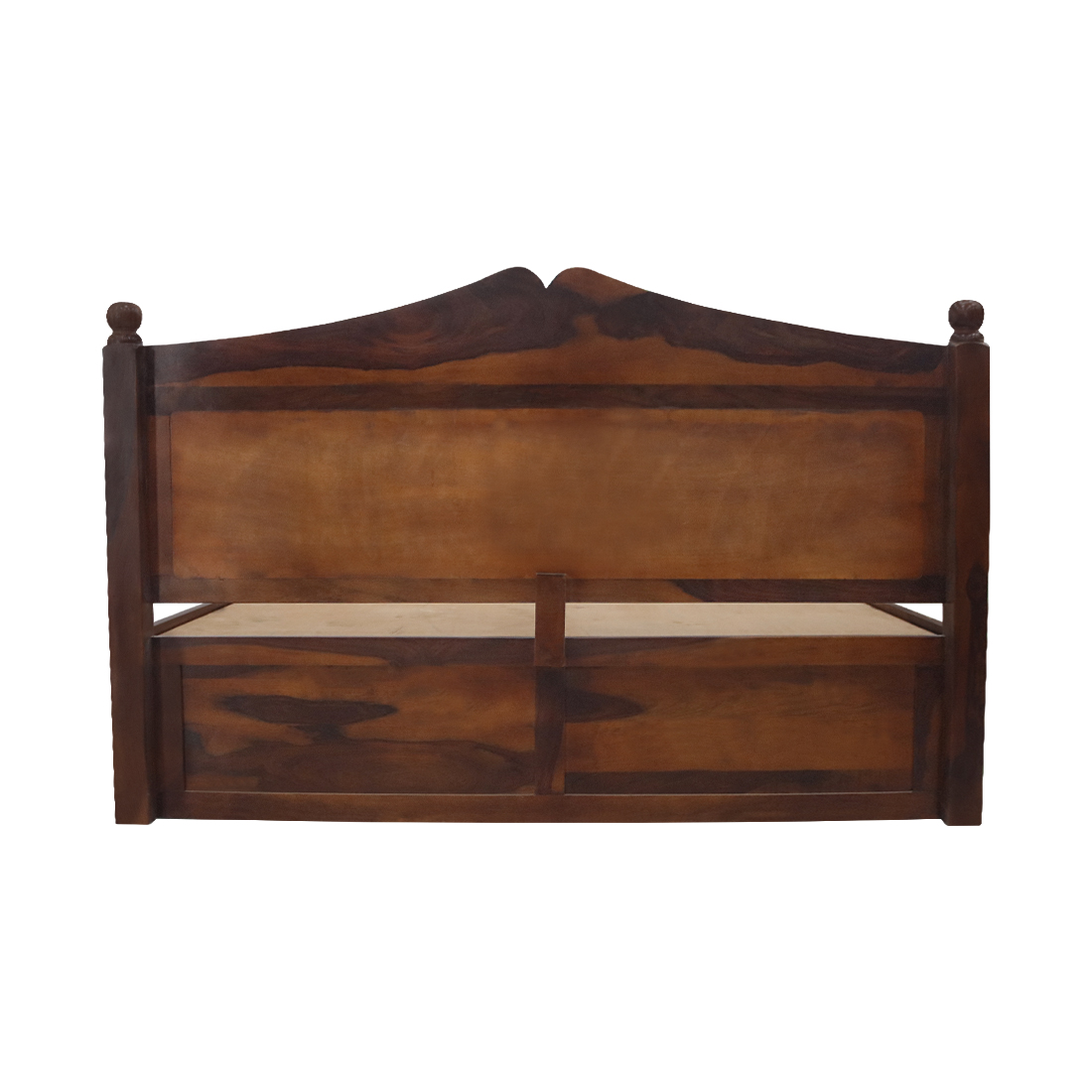 AARAM Solid Wood jali Design Bed with Box Storage