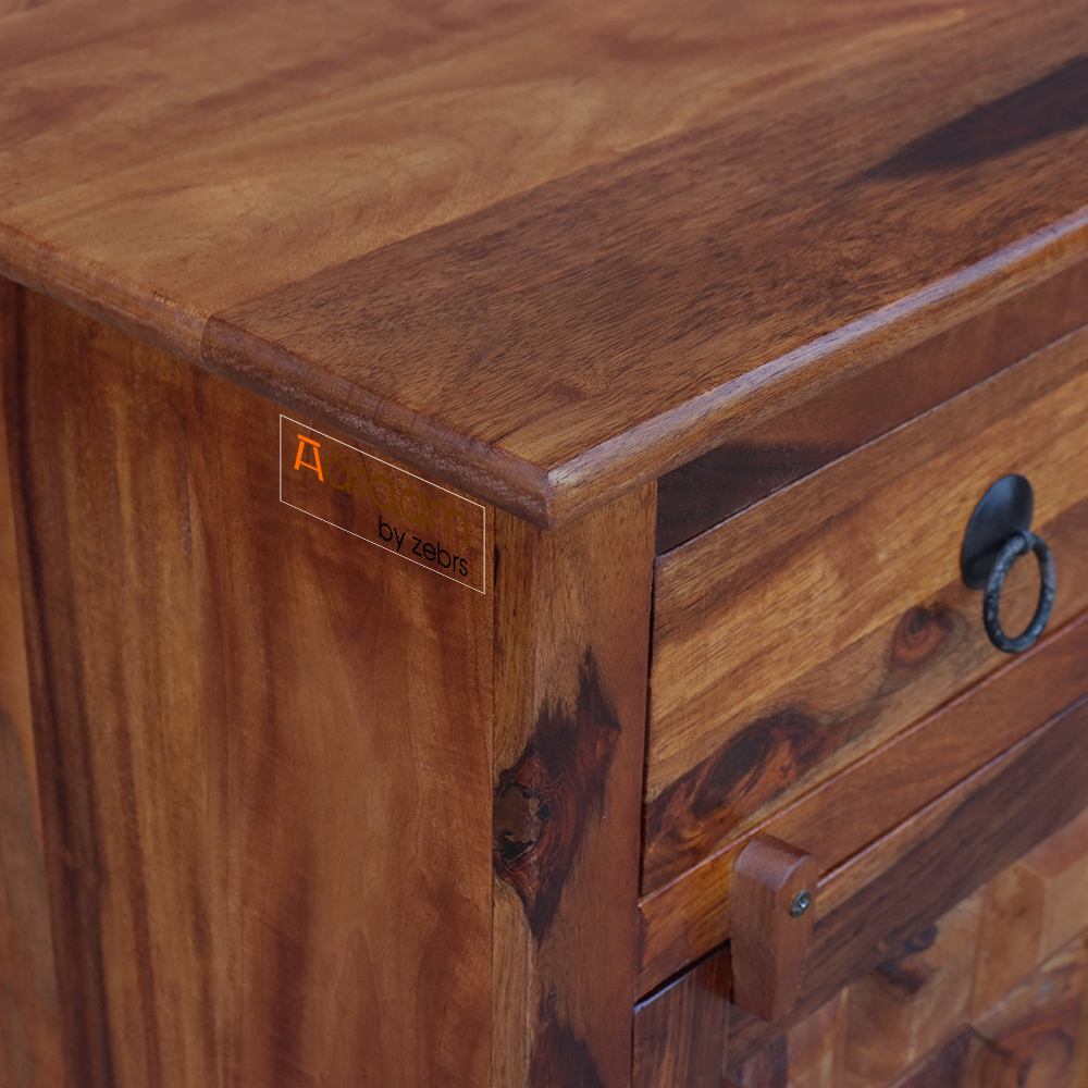 Sheesham Wood Table with Drawer Storage