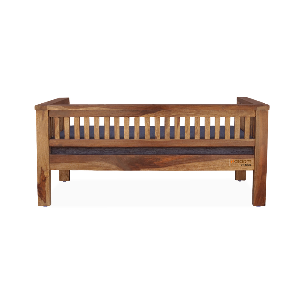 Aaram By Zebrs Sheesham Wood Sofa Set for Living Room in Natural Finish