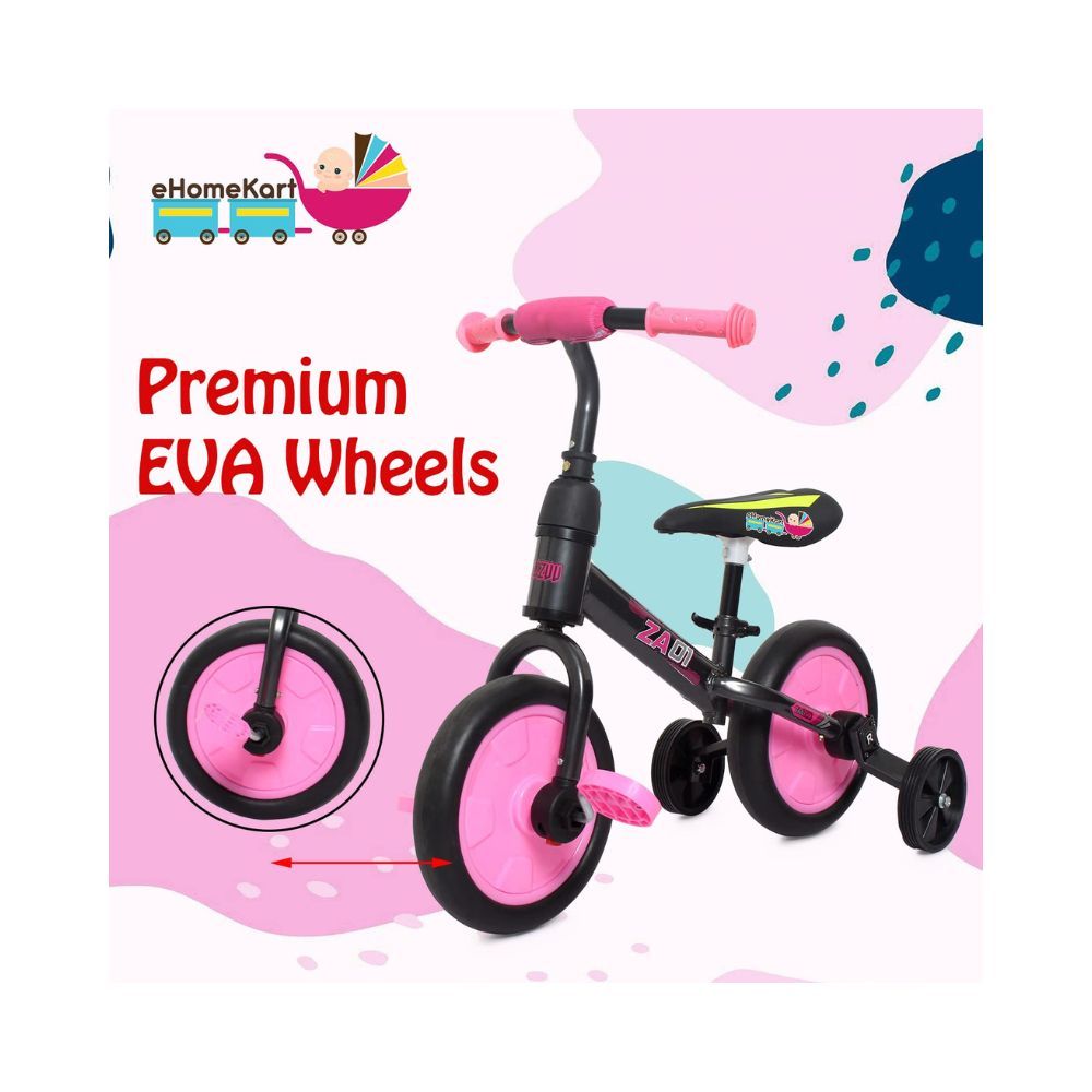 eHomeKart Bike for Kids - 4 in 1 Plug n Play Tricycle, Bicycle