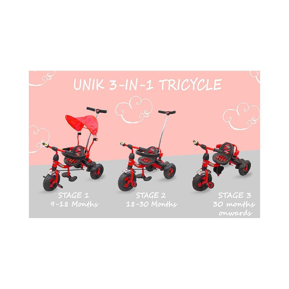 eHomeKart Tricycle for Kids - UNIK Deluxe Tri-Cycle with Sipper