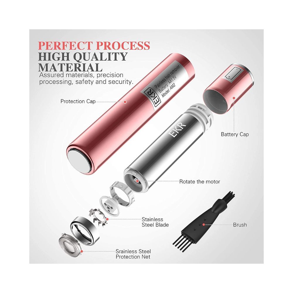 Ekr Professional Painless Facial Hair Removal for Women, Ladies Hair Shaver Remover Razors Trimmer Epilator
